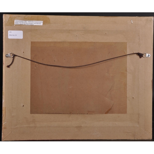 128 - James Stokeld (1827-1877) British. The Old Smithy, Lartington near Barnard Castle, Oil on Canvas lai... 