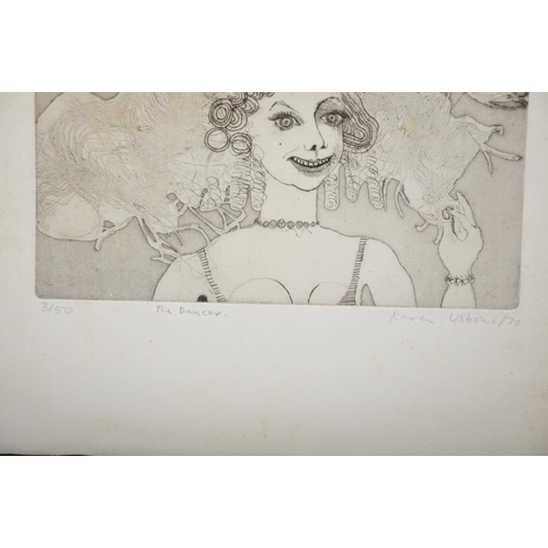 164 - Karen Usborne (1941-    ) British. “The Dancer”, Etching, Signed, Dated ’70, Inscribed and numbered ... 