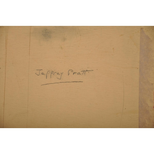 166 - Jeffrey Pratt (1940-    ) British. A Lady Ironing, Oil on Panel, Signed, Unframed,  18” x 14” (45.7 ... 