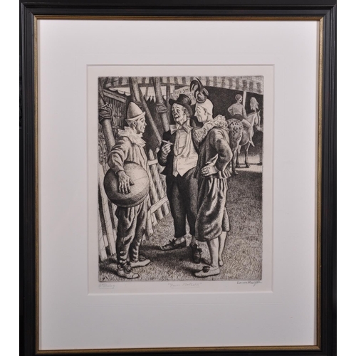 169 - Laura Knight (1877-1970) British. “Fun Makers”, Clowns in the Ring, Etching, Signed and Inscribed in... 