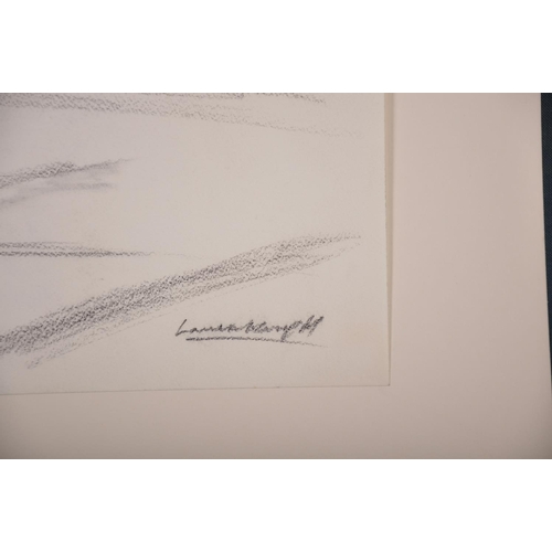 173 - Laura Knight (1877-1970) British. ‘A Ballet Dancer’ with Figures behind, Charcoal, Signed and Indist... 