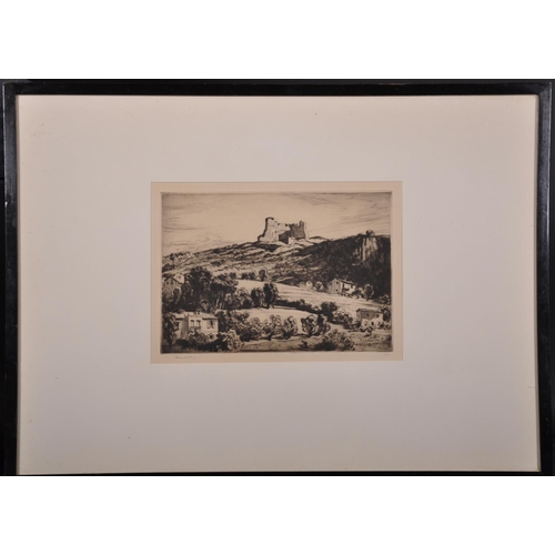 178 - Lionel Arthur Lindsay (1874-1961) British. “Villefranche”, Drypoint Etching, Signed in Pencil, 6.75”... 