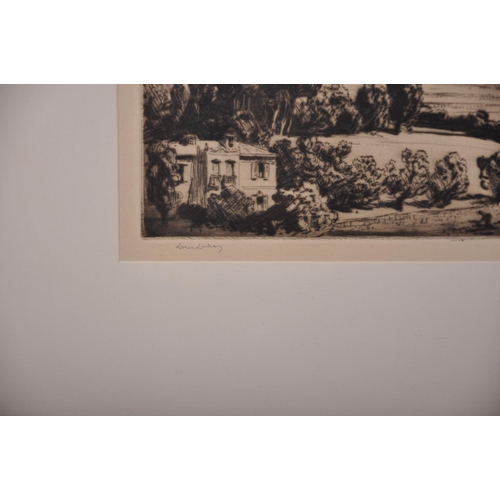 178 - Lionel Arthur Lindsay (1874-1961) British. “Villefranche”, Drypoint Etching, Signed in Pencil, 6.75”... 