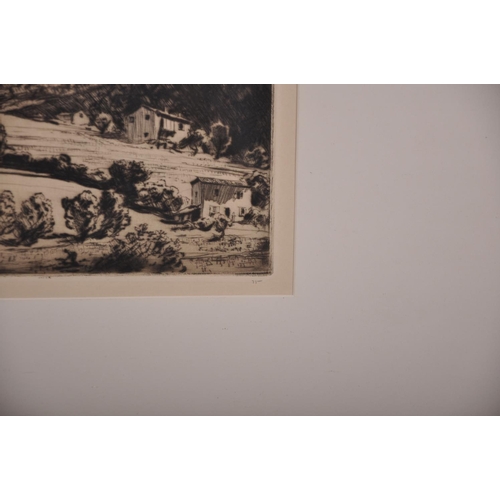 178 - Lionel Arthur Lindsay (1874-1961) British. “Villefranche”, Drypoint Etching, Signed in Pencil, 6.75”... 