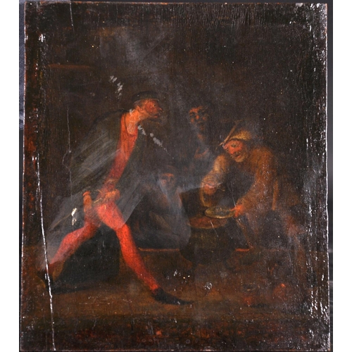 20 - Manner of David Teniers (1610-1690) Dutch. Figures in a Tavern Interior, Oil on Panel, Unframed, 7.7... 