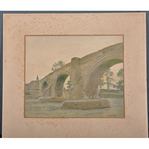 213 - Charles Pears (1873-1958) British “Stirling Bridge”, Oil, Watercolour and Pencil on Board, Signed, a... 