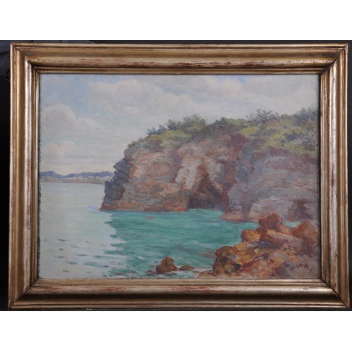 253 - Lady Victoria Patricia Helena Ramsay (1886-1974) British. A Coastal Scene, Bermuda (possibly Soncy),... 