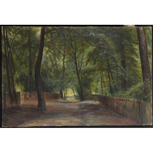 257 - James Stroudley (1906-1988) British. ‘Holland Park’, a Landscape, Oil on Board, Unframed, 20” x 30” ... 