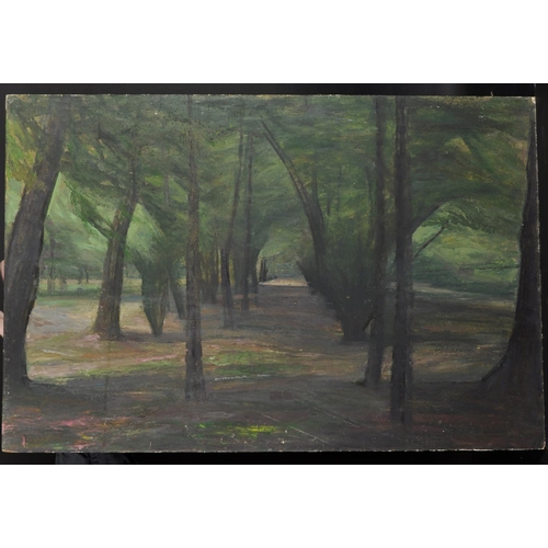 260 - James Stroudley (1906-1988) British. ‘Holland Park’, a Landscape, Oil on Board, Unframed, 20” x 30” ... 