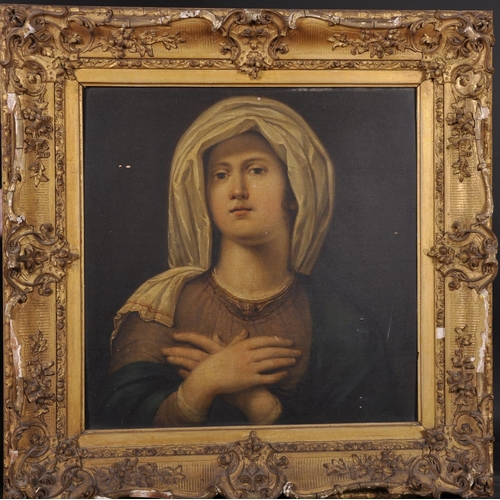 27 - Attributed to Wilhelm Friedrich Von Schadow (1788-1862) German. “Madonna”, Oil on Panel, Inscribed o... 