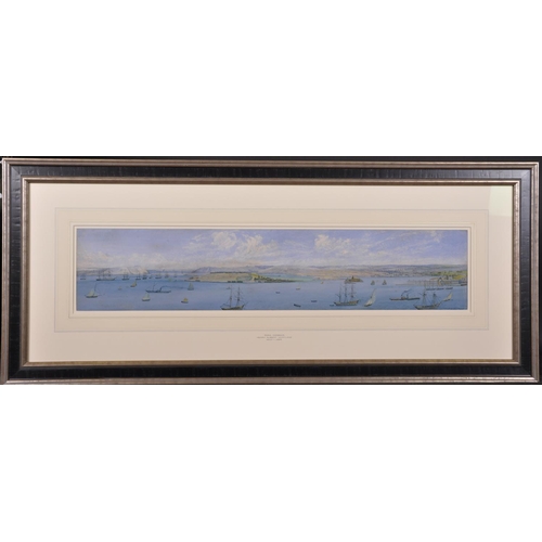 279 - Henry Albert Hartland (1840-1893) Irish. ‘Cork Harbour’, a Panoramic View of the Harbour, with Numer... 