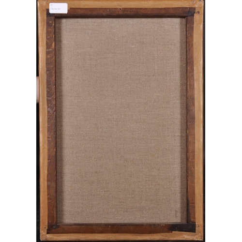 34 - Late 18th Century French School. Christ Coming down from the Cross, Oil on Canvas, Painted Arch, Unf... 