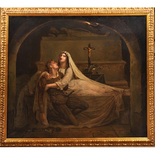 349 - Diebold (19th Century) French. ‘Romeo and Juliet’, Oil on Canvas, Signed and Dated 1823, 23.5” x 29”... 