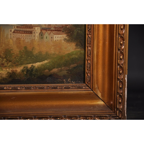 358 - E… Graven (19th – 20th Century) European. Lucerne with the Lake beyond, Oil on Board, Signed, 10” x ... 