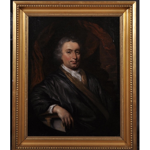 44 - Circle of Nicholas Maes (1634-1693) Dutch. Portrait of a Man, Oil on Canvas, 18” x 14” (45.7 x 35.5c... 