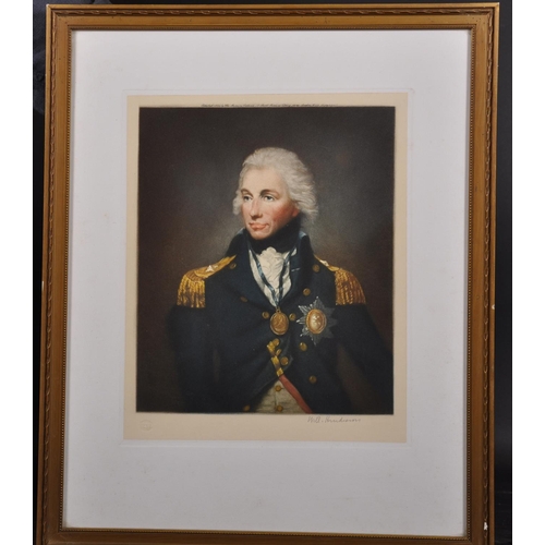 64 - Will Henderson (20th Century) British. Bust Portrait of Horatio Nelson, Etching published in 1920 by... 