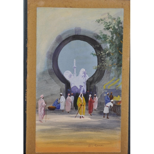 67 - James Greig (1861-1941) British A View on the Nile, Watercolour, Signed, Unframed,  12” x 19.5” (30.... 