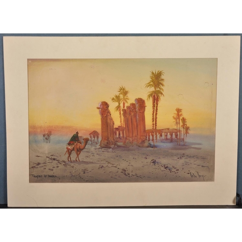 67 - James Greig (1861-1941) British A View on the Nile, Watercolour, Signed, Unframed,  12” x 19.5” (30.... 