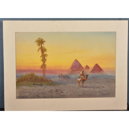 67 - James Greig (1861-1941) British A View on the Nile, Watercolour, Signed, Unframed,  12” x 19.5” (30.... 