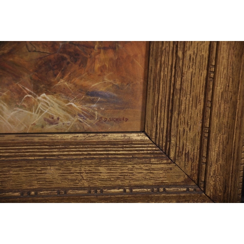 68 - Benjamin D… Sigmund (1857-1947) British. “The Shepherd Boy”, a Young Boy Sitting in the Reeds, Water... 