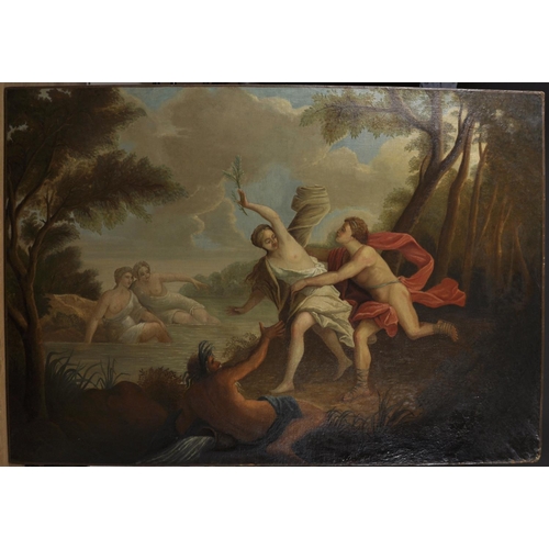 7 - 18th Century French School. Diana the Huntress, Oil on Canvas, Unframed, 44” x 67” (112 x 170cm)