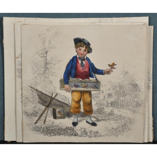 76 - 19th Century English School. A Mother and Child resting on a Path, Watercolour and Pencil, Unframed,... 