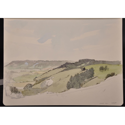 82 - Aubrey F… Sykes (1910-1995) British. “Near Singleton”, Watercolour and Pencil, Inscribed and Dated ’... 