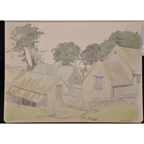 82 - Aubrey F… Sykes (1910-1995) British. “Near Singleton”, Watercolour and Pencil, Inscribed and Dated ’... 