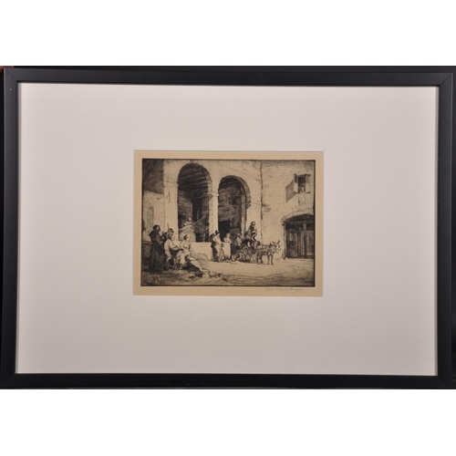 97 - James Hamilton Mackenzie (1875-1926) British. “Sienese Water Carrier”, Etching, Signed in Pencil, 5.... 