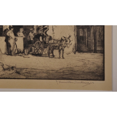 97 - James Hamilton Mackenzie (1875-1926) British. “Sienese Water Carrier”, Etching, Signed in Pencil, 5.... 