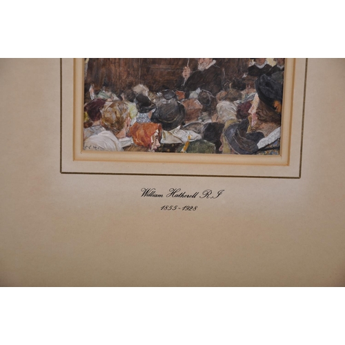 108 - William Hatherell (1855-1928) British. “The Open-Air Pulpit, St Paul’s Churchyard”, in Elizabethan C... 