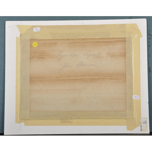 114 - John Sherrin (1819-1896) British. “Garden Spoil”, Still Life of Flowers in a Wicker Basket, Watercol... 