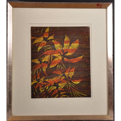 131 - Sidney Robert Nolan (1917-1992) British. Floral Images, Screenprint, Signed within Print, 12” x 10” ... 