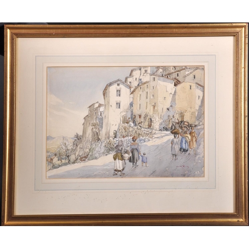 185 - Harry Morley (1881-1943) British. “Casa Maria”, Watercolour, Signed, and Inscribed on the reverse, 1... 