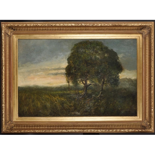 219 - George A Boyle (1842-1930) British. An Evening Landscape with Trees, Oil on Canvas, Signed, 20” x 30... 