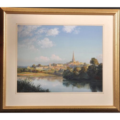 239 - Max Hofler (1892-1963) British. “Summer, Ross on Wye”, Oil on Artist’s Board, Signed, and Inscribed ... 