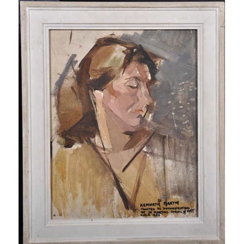 250 - Kenneth Martin (1905-1984) British. Portrait of a Lady, ‘Painted as Demonstration at St Martin’s Sch... 