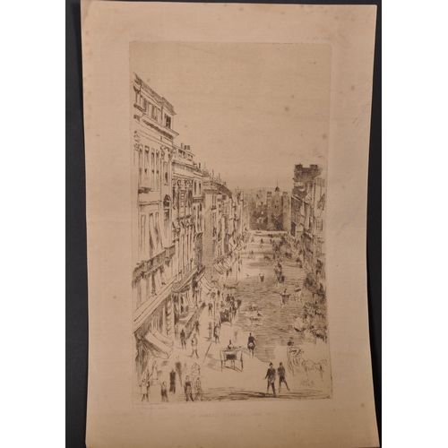 257 - James Abbot McNeill Whistler (1834-1903) American. “St James’s Street, June 1878”, Lithograph publis... 