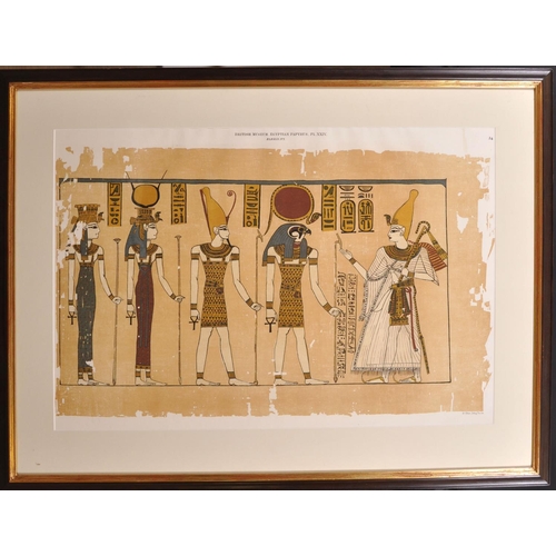 258 - After Frank Corbyn Price (1862-c.1933) American. Egyptian Figures, a coloured Reproductions, Overall... 