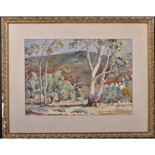 273 - Cyril George Lander (1892-1983) Australian. “The Darling Range, Boya”, Australia, Watercolour and Pe... 