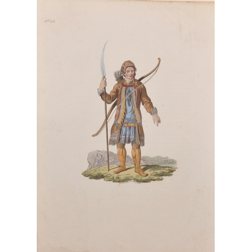 276 - Edward Harding (Late 18th – Early 19th Century) British. “A Tschutskian in Armour”, Print, Inscribed... 