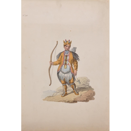 276 - Edward Harding (Late 18th – Early 19th Century) British. “A Tschutskian in Armour”, Print, Inscribed... 