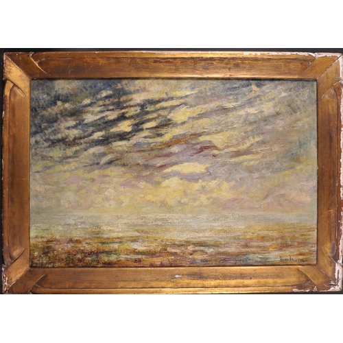 307 - 20th Century European School. A Coastal Scene, Oil on Canvas, Indistinctly Signed, and Dated ‘Sept ‘... 