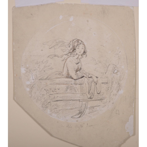 37 - Hablot Knight Browne ‘Phiz’ (1815-1882) British.  “In This Style?”, Pencil, Signed with Monogram and... 