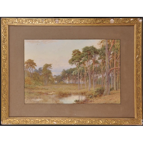 39 - Harry Sutton Palmer (1854-1933) British. A River Landscape, by a Wooded Glade, Watercolour, Signed, ... 