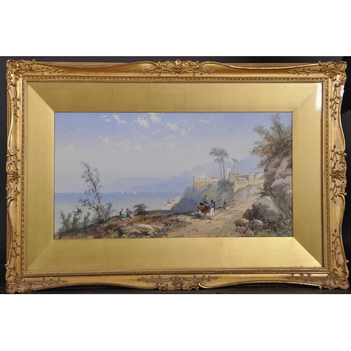 45 - Attributed to Thomas Charles Leeson Rowbotham (1823-1875) British. An Italianate Coastal Scene with ... 