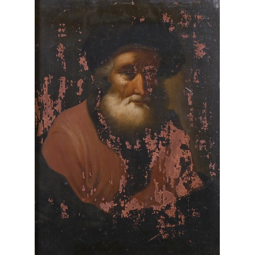 10 - 18th Century Dutch School, Study of a Scribe, Oil on Panel, 10.75 x 7.75” (27.4 x 19.6cm) and two co... 