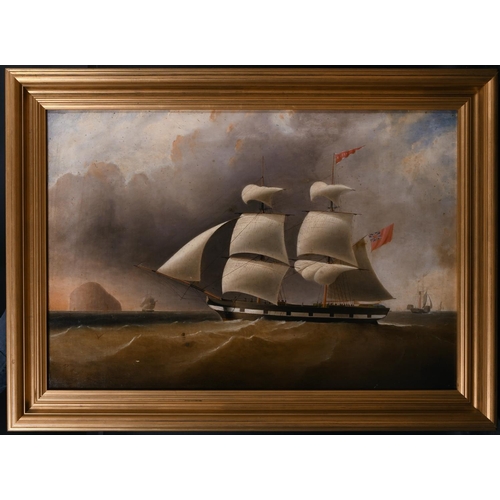 124 - B… McKillan Drummond (19th Century) British. “Cops”, a Two Masted Merchant Ship, with a Paddle Steam... 