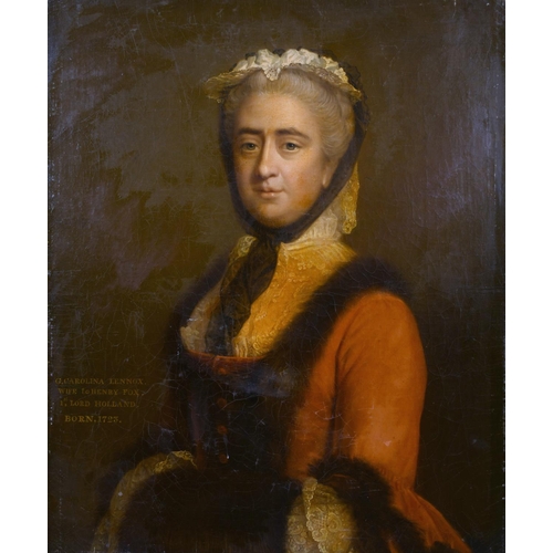 19 - Allan Ramsay (1713-1784) British. Portrait of “G. Caroline Lennox, Wife to Henry Fox, 1st Lord Holla... 