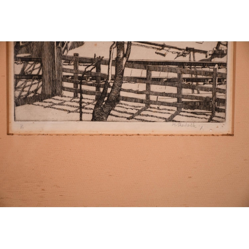 234 - Marjorie Sherlock (1897-1973) British. ‘Railway Lines’, Etching, Signed in Pencil and Numbered 11/50... 